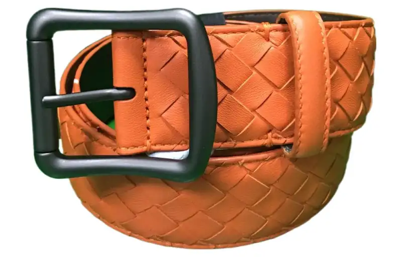 Bottega Veneta Cow Leather Belts Women's Orange /