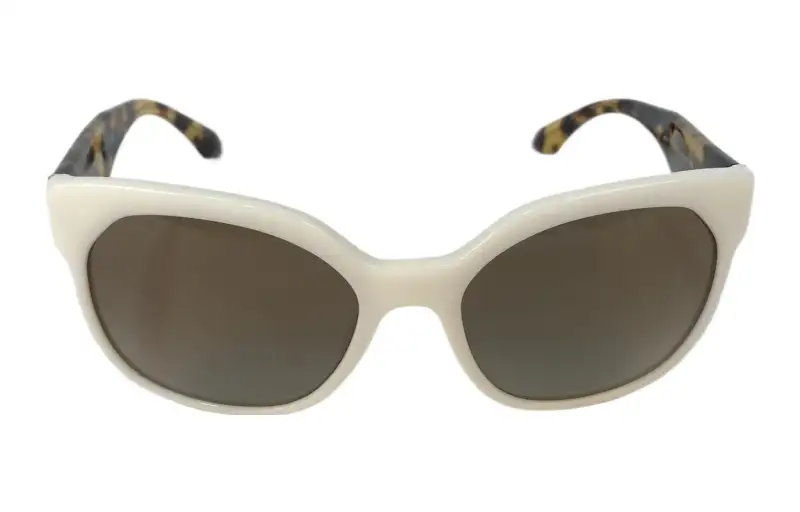 PRADA Acetate Irregular Shape Sunglasses Unisex Tortoiseshell