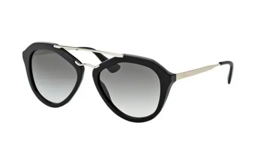 PRADA Acetate Aviator Sunglasses Unisex Black
