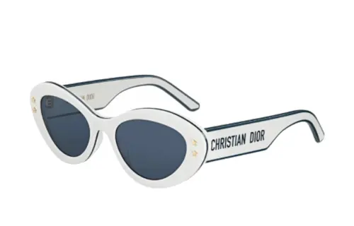 DIOR Cat Eye Sunglasses Unisex White