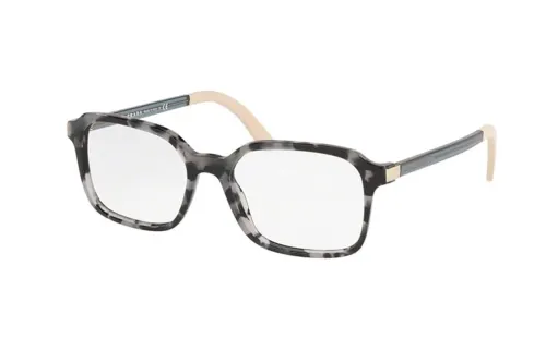 PRADA Acetate Square Eyeglass Frames Unisex Tortoiseshell