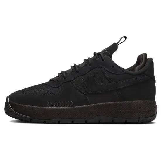 Nike Air Force 1 Wild Low Black Velvet Brown Women's