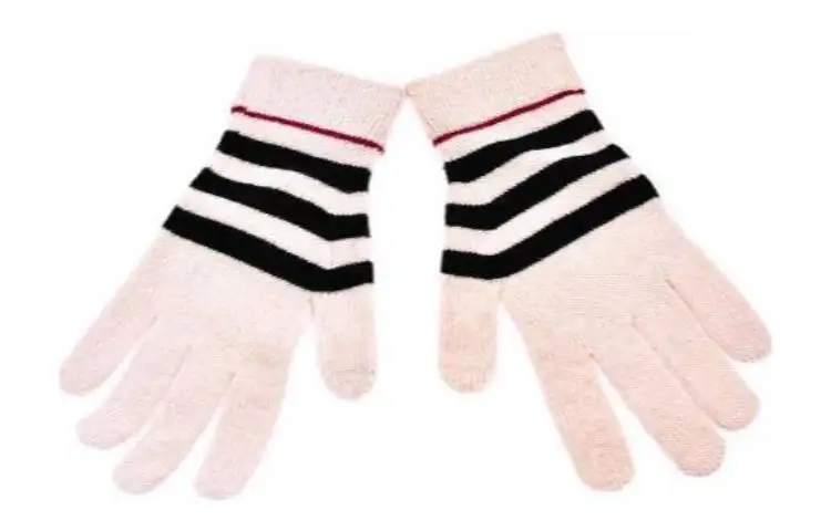 Burberry Knit Gloves Men's Pink