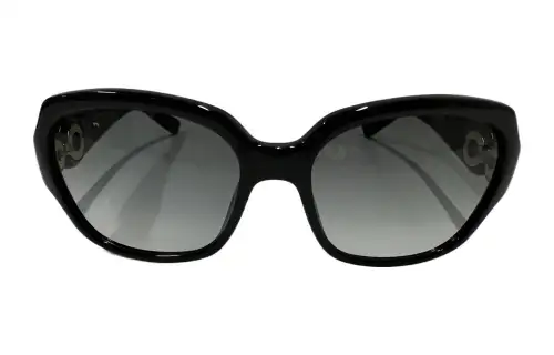 DIOR Plastic Irregular Shape Sunglasses Unisex Black