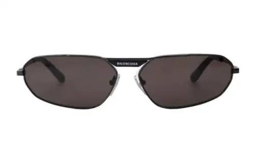 Balenciaga Irregular Shape Sunglasses Men's Black