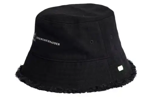 Adidas Originals Cotton Denim Bucket Hats Unisex Black