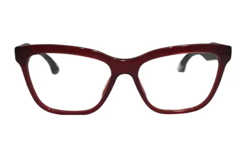 MIU MIU Acetate Irregular Shape Eyeglass Frames Women's Red