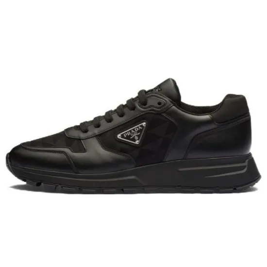 PRADA Leather And Re Nylon 'Black'