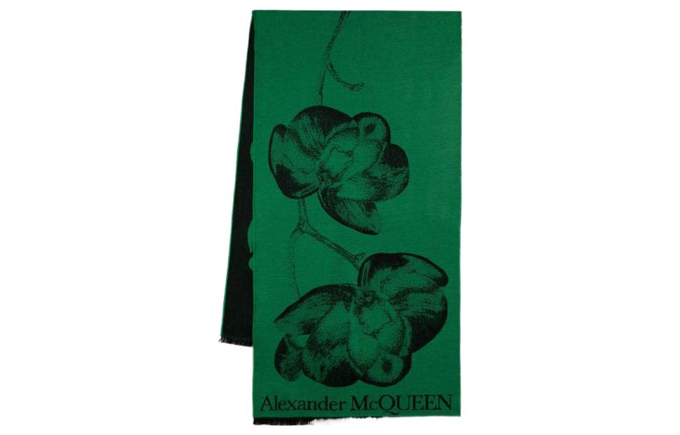 Женский шарф Alexander McQueen (зеленый)