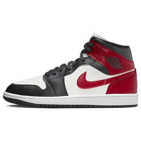 Jordan 1 Mid Gym Red Off Noir Women's