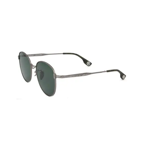 A BATHING APE Stainless Steel Oval Sunglasses Unisex