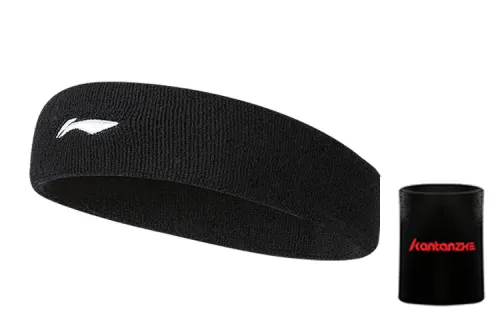 LiNing Li Ning Sports Headband Basketball Tennis Antiperspirant Band Elastic Sweat Absorbent and Sweat Guide Running Fitness Nylon + Spandex + Silicone Same Style for Men and Women