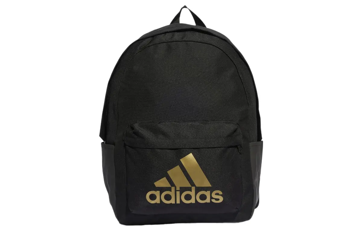 Adidas Recycled Polyester Backpack Regular Unisex Black Gold