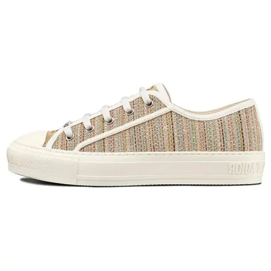 DIOR Walk'n'Dior Low-Top Stylish Skateboarding Shoes Women's Light Brown