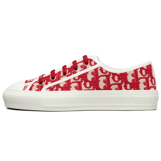 DIOR Walk'n'DIOR Oblique Red Canvas Women's