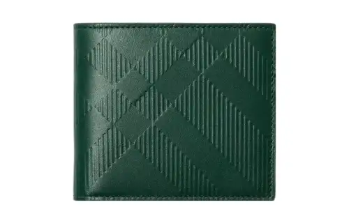 Burberry Calfskin Wallet Men's Vine Green