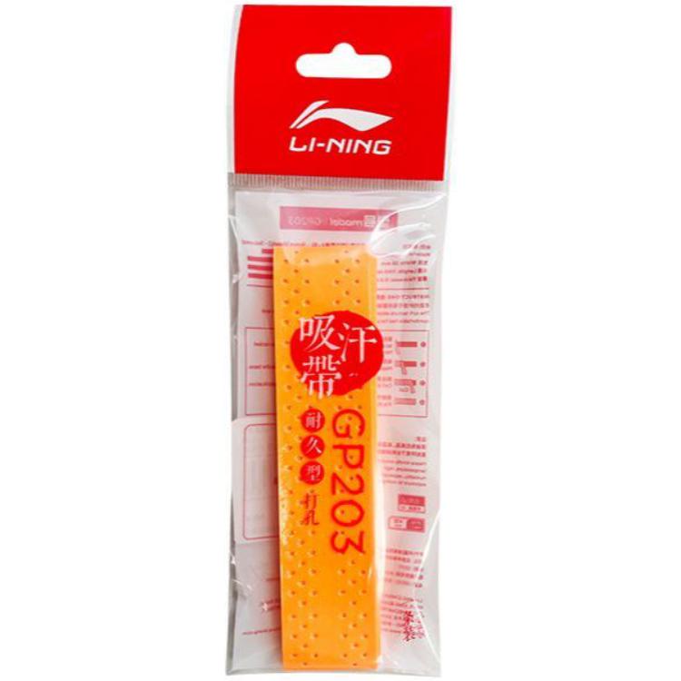Li Ning Badminton Grip Tapes Neon Orange Pu Thin GP203 1 Pc