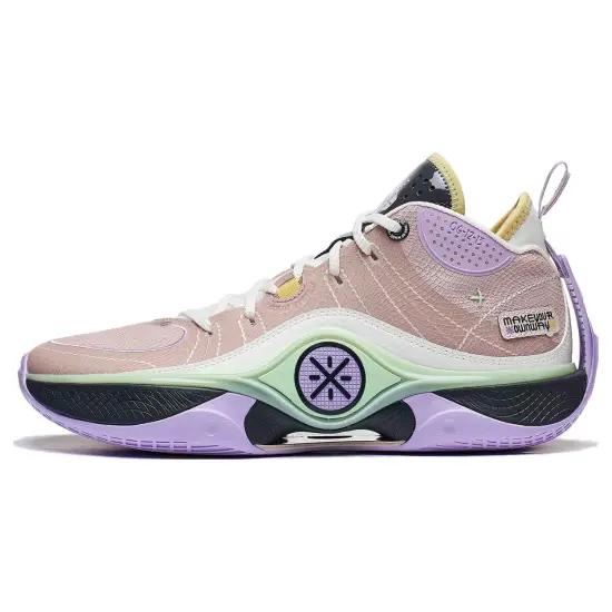 LiNing Wade Shadow 5 Cushioned Slip Resistant Low Top Basketball Shoes Men's Umber White