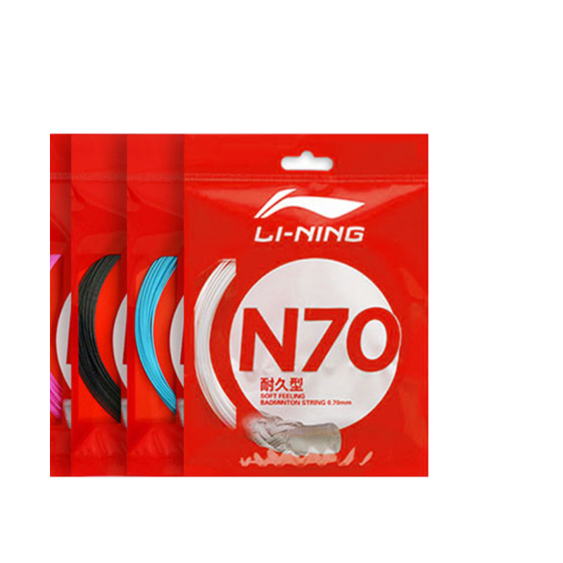Li Ning Badminton Strings Ivory White/Neon Yellow/Elegant Black/Coral Blue/Vibrant Pink