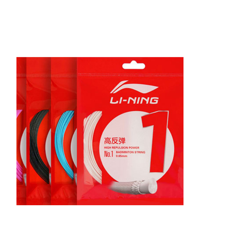 Li Ning Badminton Strings Ivory White/Neon Yellow/Elegant Black/Coral Blue/Vibrant Pink