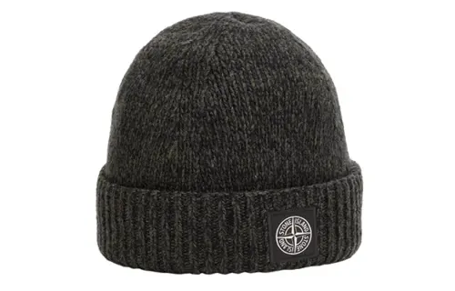 STONE ISLAND Logo-Patch Beanie