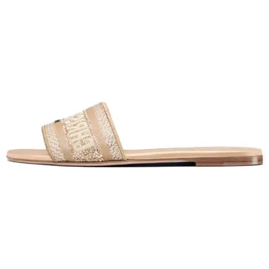 DIOR Dway Slide Slippers Women's Gold