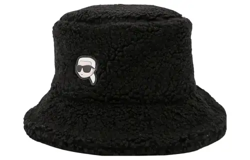 KARL LAGERFELD / Karl Lagerfeld Jeans Logo Patch Teddy Bucket Hat
