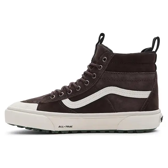 Vans SK8 Skateboarding Shoes Unisex High-top Brownish Beige