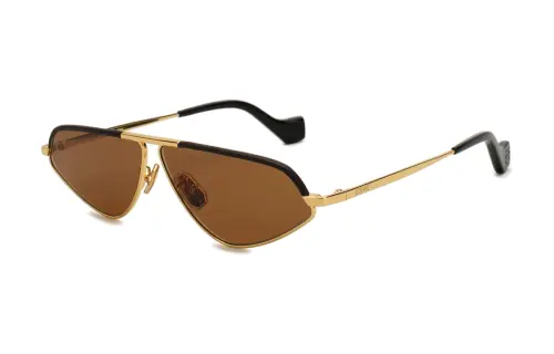 LOEWE Metal Irregular Shape Sunglasses Unisex Black