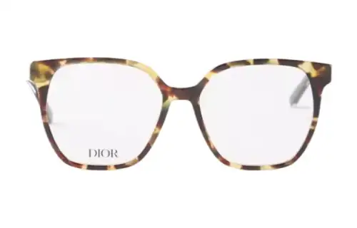 DIOR Metal Acetate Butterfly Eyeglass Frames Unisex Tortoiseshell