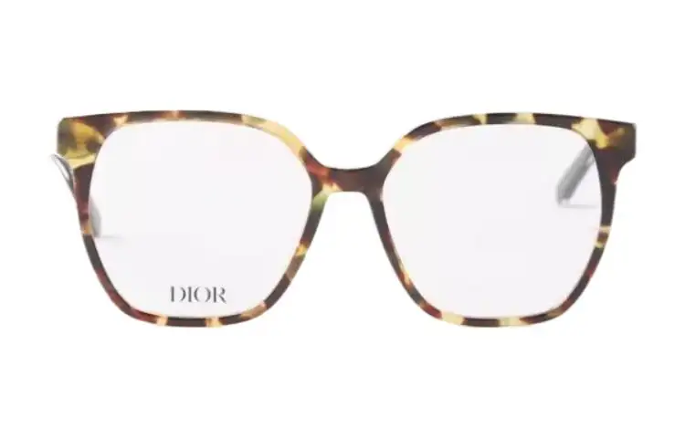 DIOR Metal Acetate Butterfly Eyeglass Frames Unisex Tortoiseshell
