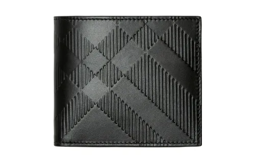 Burberry Calfskin Wallet Regular Men's Black