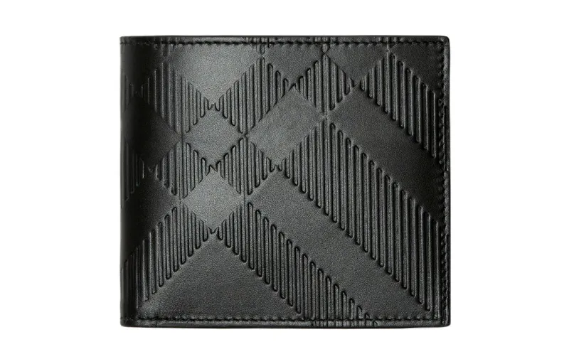 Burberry Calfskin Wallet Regular Men's Black