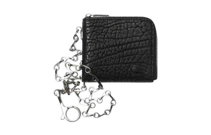 Burberry Leather Wallet Regular Men's Black