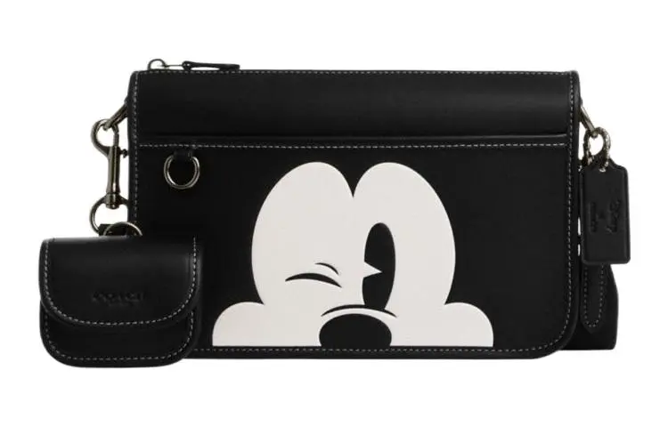 COACH Cow Leather Crossbody Bags Medium Men's Black