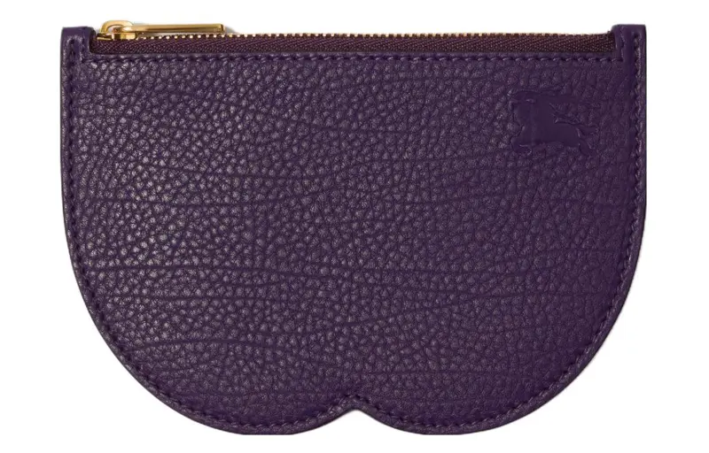 Burberry Calfskin Storage Bag Storage Bag Trumpets Women's Ribbon Purple
