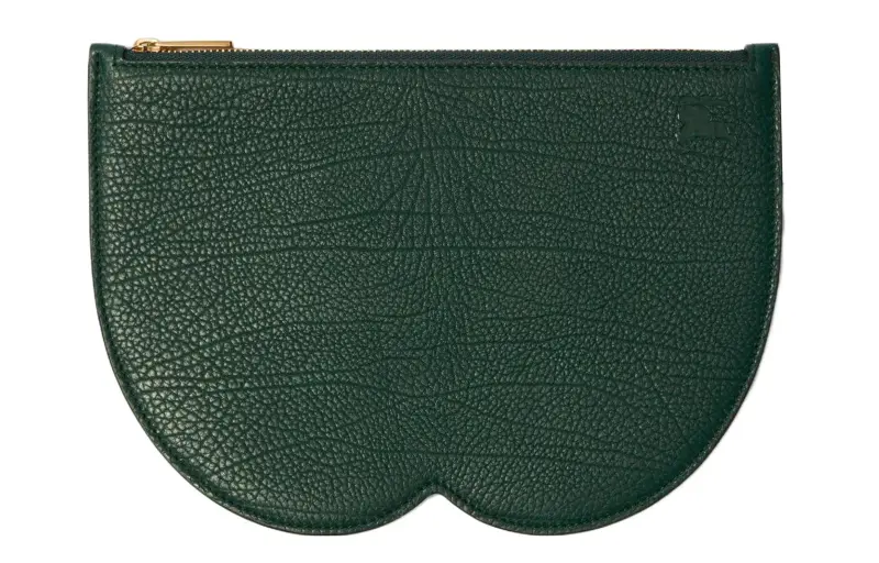 Burberry Calfskin Storage Bag Storage Bag Tubas Women's Vine Green