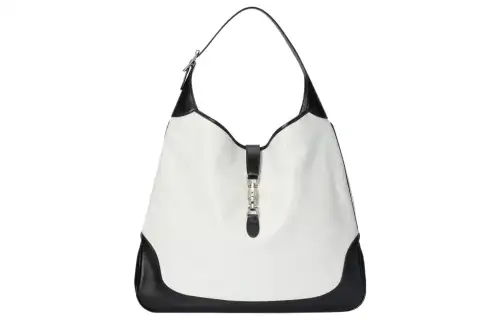 GUCCI Jackie 1961 Adjustable Strap Leather Half Moon Shoulder Bag Women's