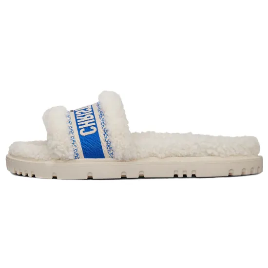 DIOR Dway Slide Slippers Women's Lake Blue/White