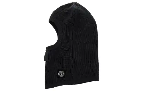 Stone Island Compass-patch virgin wool balaclava