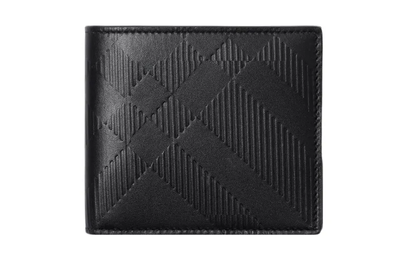 Burberry Calfskin Wallet Regular Men's Black