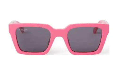 OFF WHITE Acetate Irregular Shape Sunglasses Unisex Pink