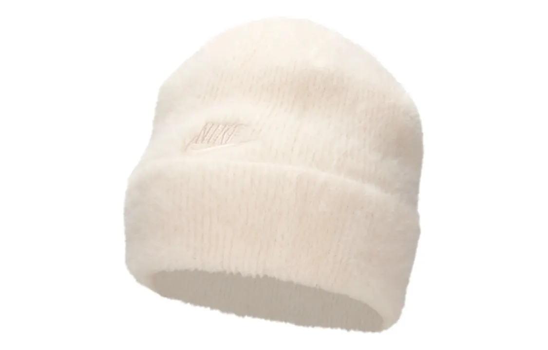 Nike Nylon, Polyester Beanies Unisex Beige