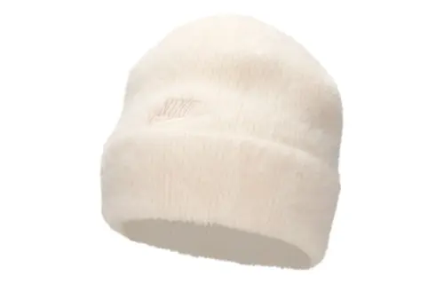 Nike Nylon, Polyester Beanies Unisex Beige