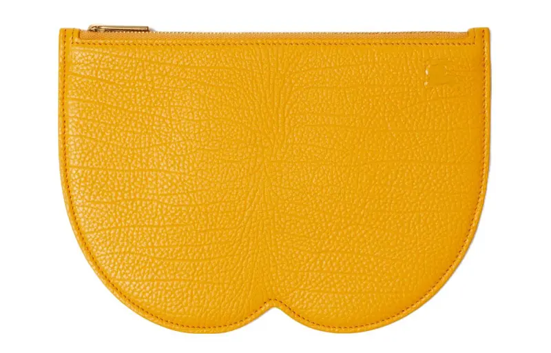 Burberry Calfskin Storage Bag Storage Bag Tubas Women's Touch Me Not Yellow