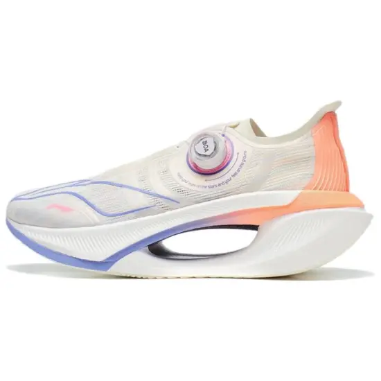 LINING Jueying 2 Running Shoes Unisex Low-Top White Orange Purple