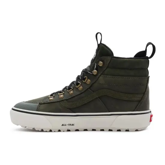 Vans SK8 Skateboarding Shoes Unisex High-top Dark Green