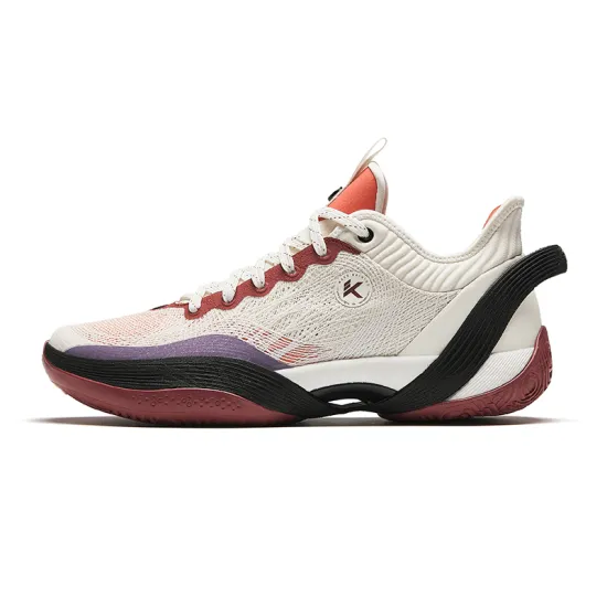 Anta Three point Rain1.0 ROCCO Cushioning Wear Resistant Low Top Basketball Shoes Men's Ecru