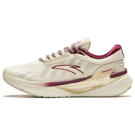 ANTA Training Shoes Men Low-Top Light Beige/Granular Beige Yellow/Red