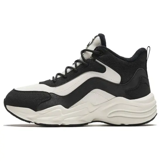 ANTA Running Shoes Women's Low-Top Ivory White/Basic Black